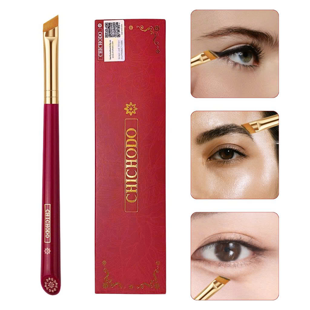 Cọ Kẻ Mắt/Cọ Viền Mắt Phẩy Sợi/Tém Mày Chuẩn Xác CHICHODO Angled Thin Liner/Brow C130